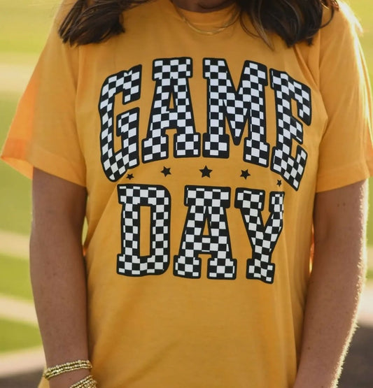 Checkered Game Day Tee