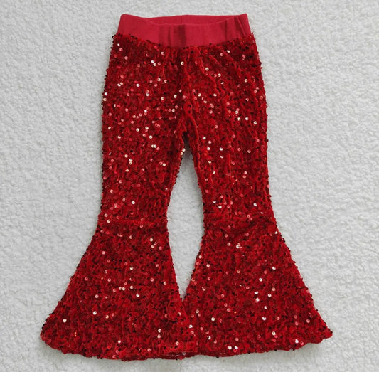 Velvet Sequin Bell Bottoms