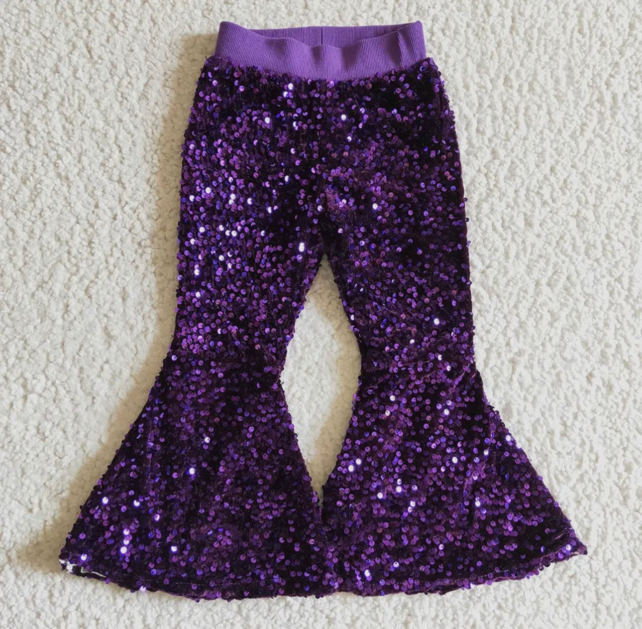 Velvet Sequin Bell Bottoms