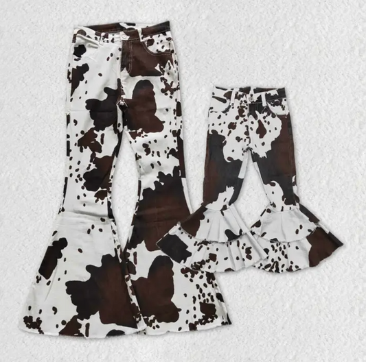 Cowhide Denim Bell Bottoms