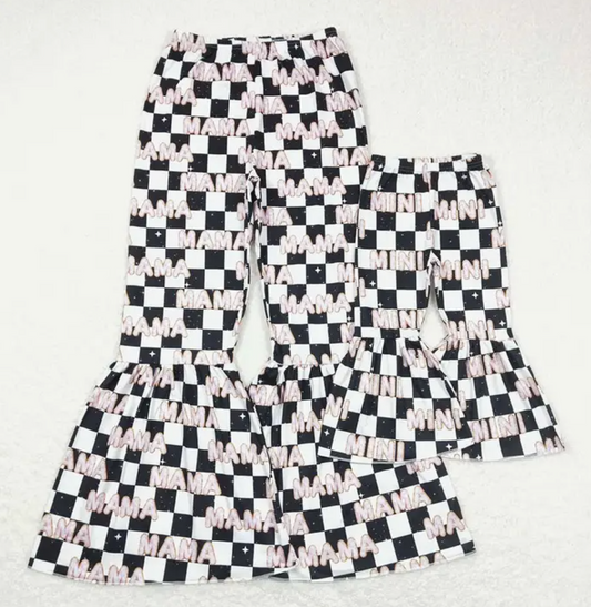 Checker Stretchy Bell Bottoms